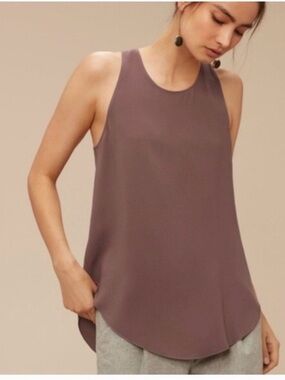 Aritzia Wilfred Sevres Long Sleeveless Tank Blouse Top